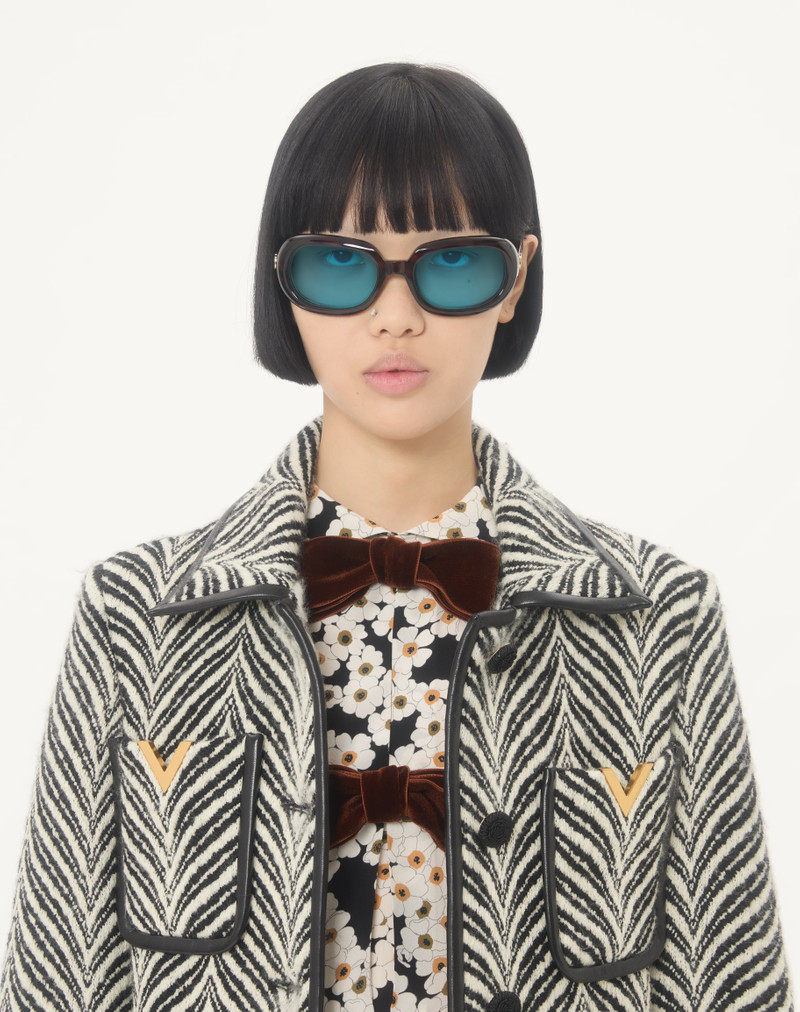 CREPE DE CHINE DRESS WITH APRES L'HIVER PRIMULA PRINT 4