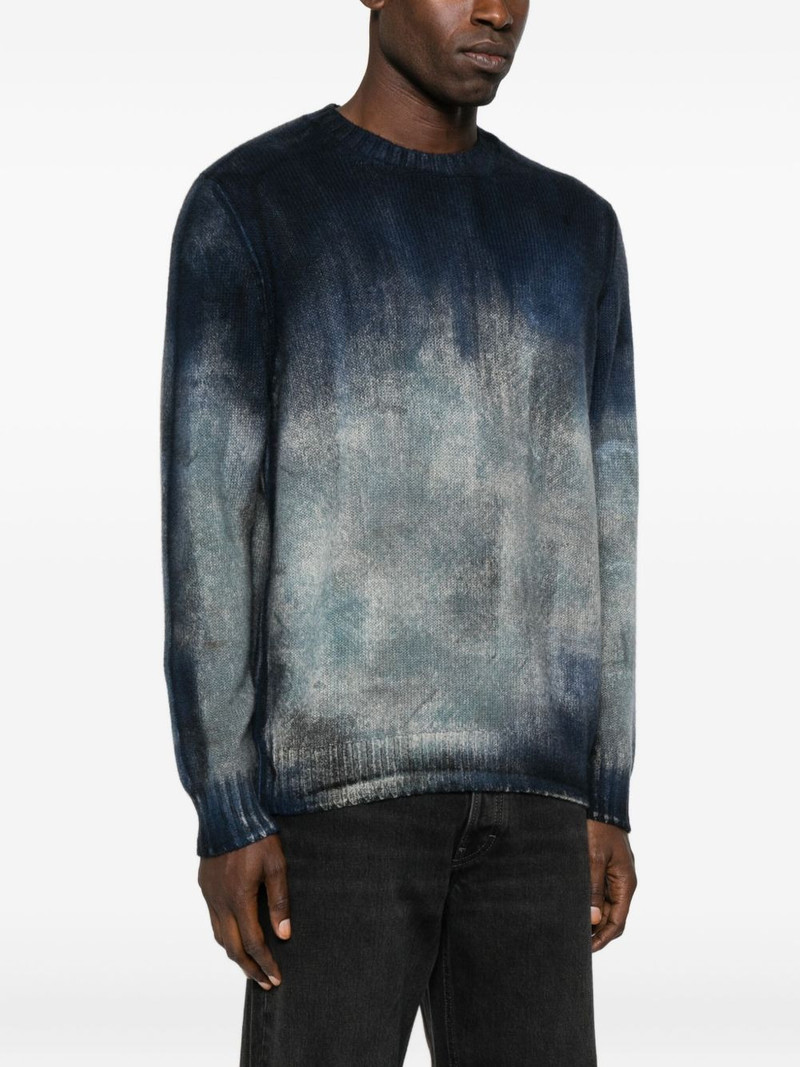ombre-print crew-neck sweater 3
