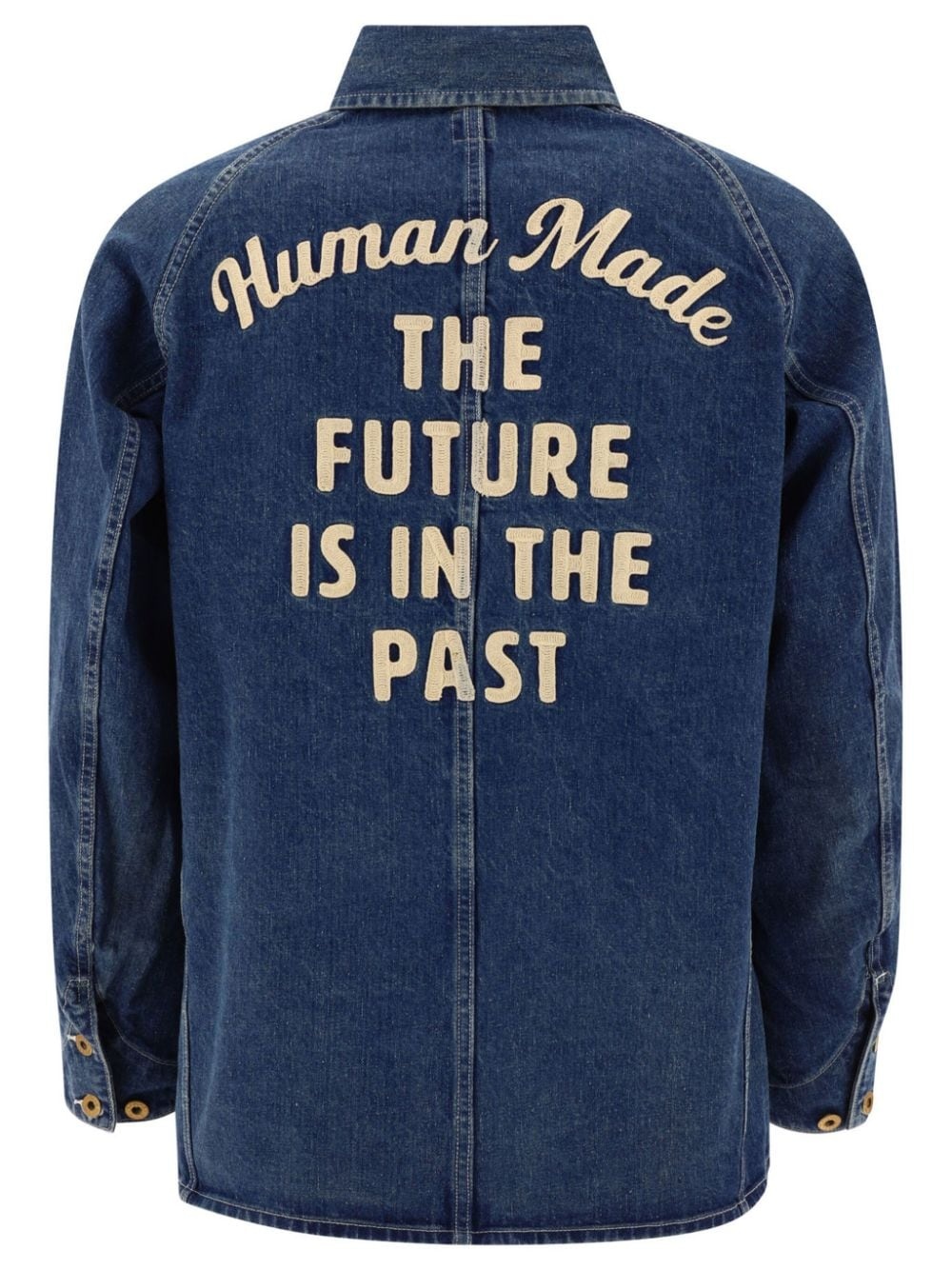 long-sleeved denim shirt - 2