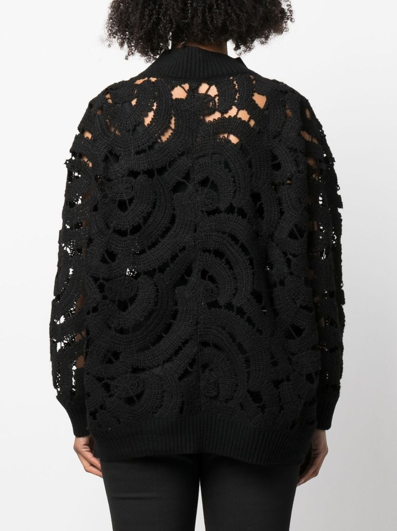 open-knit mock-neck jumper 4