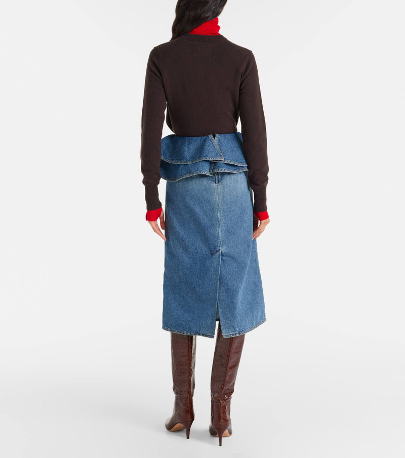 Peplum denim midi skirt 3