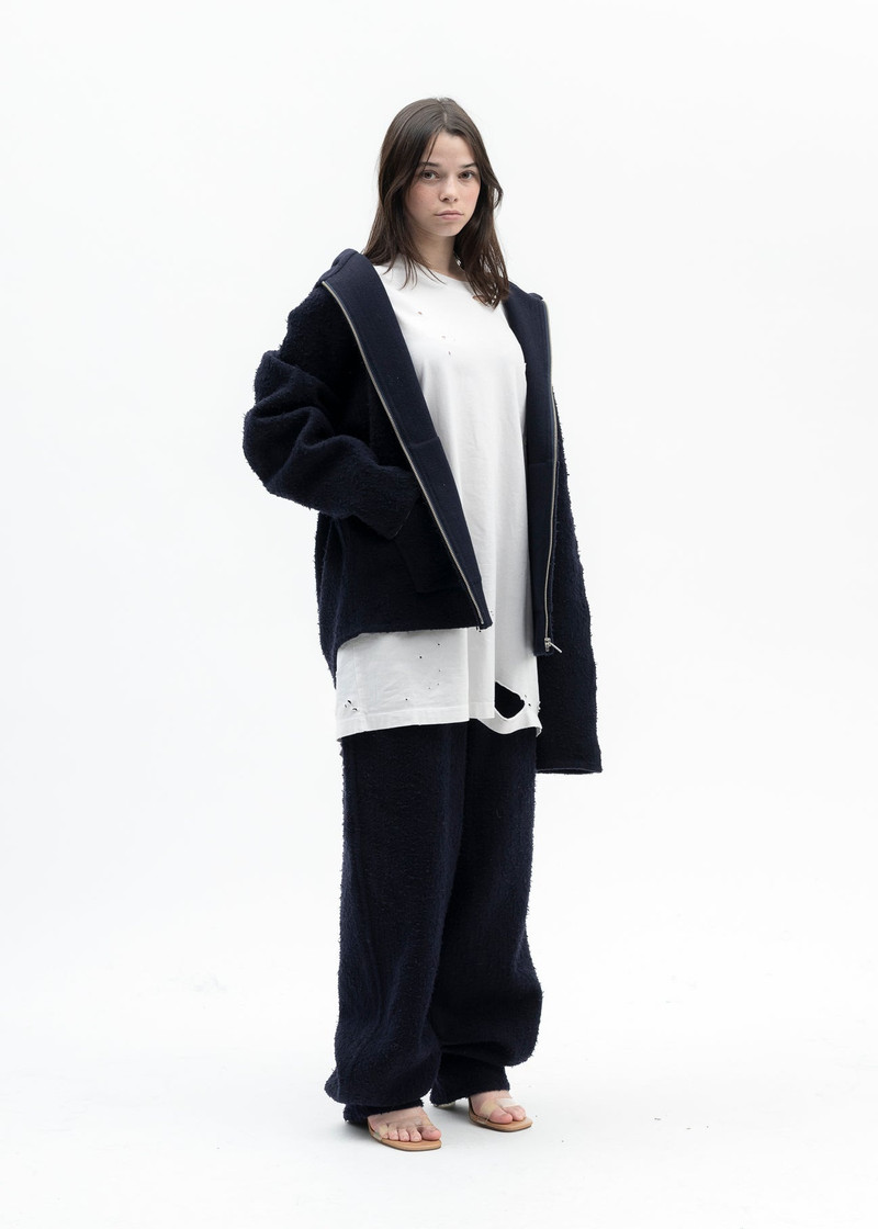 NAVY REVERSIBLE SEWING HOODIE 6