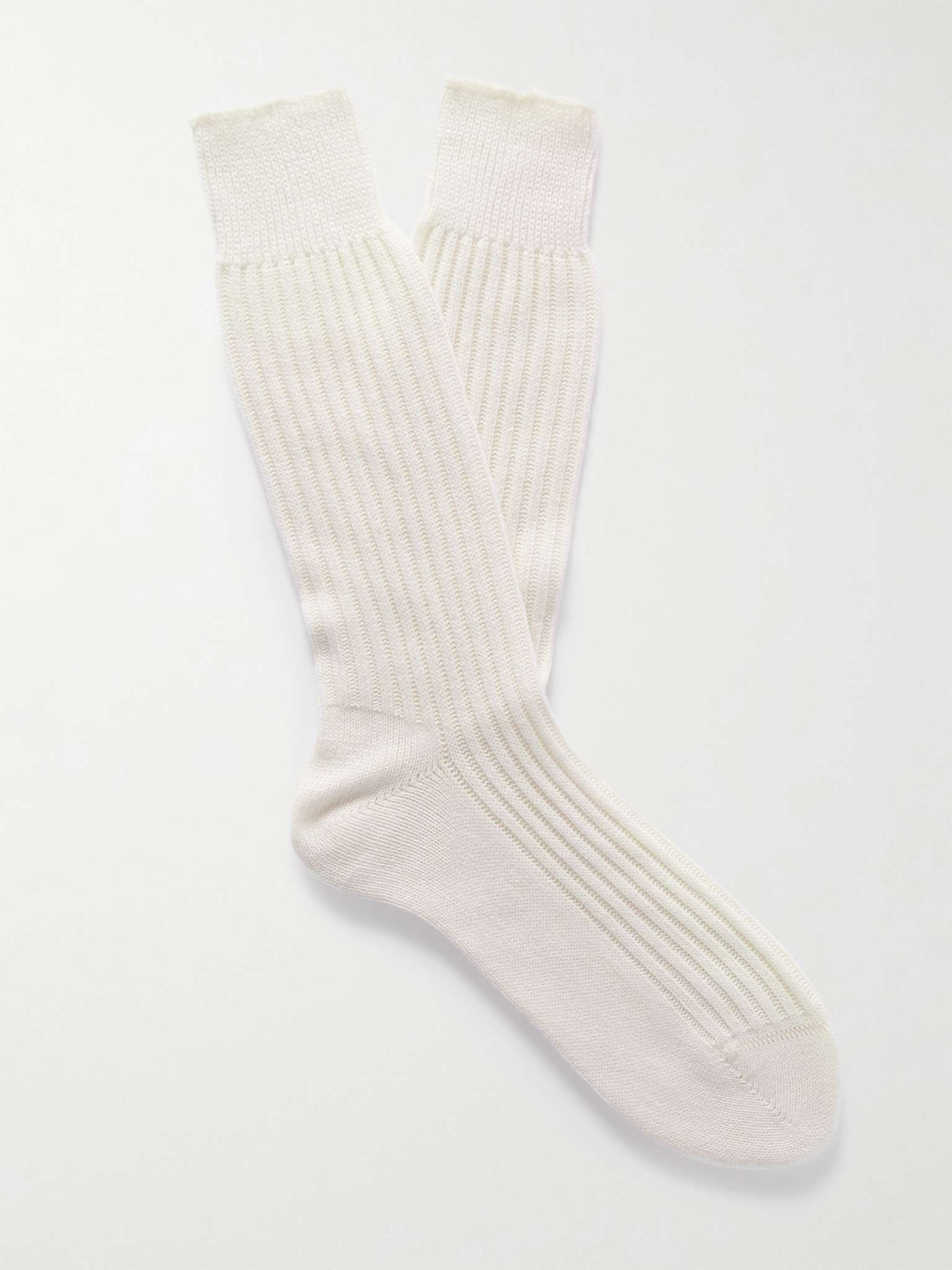 Ribbed Cotton Socks - 1