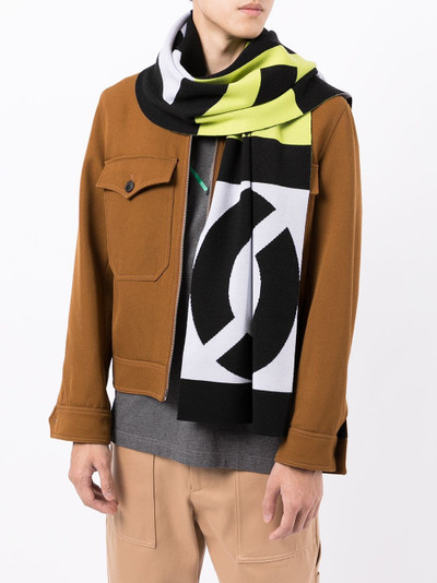 KENZO logo-pattern scarf outlook