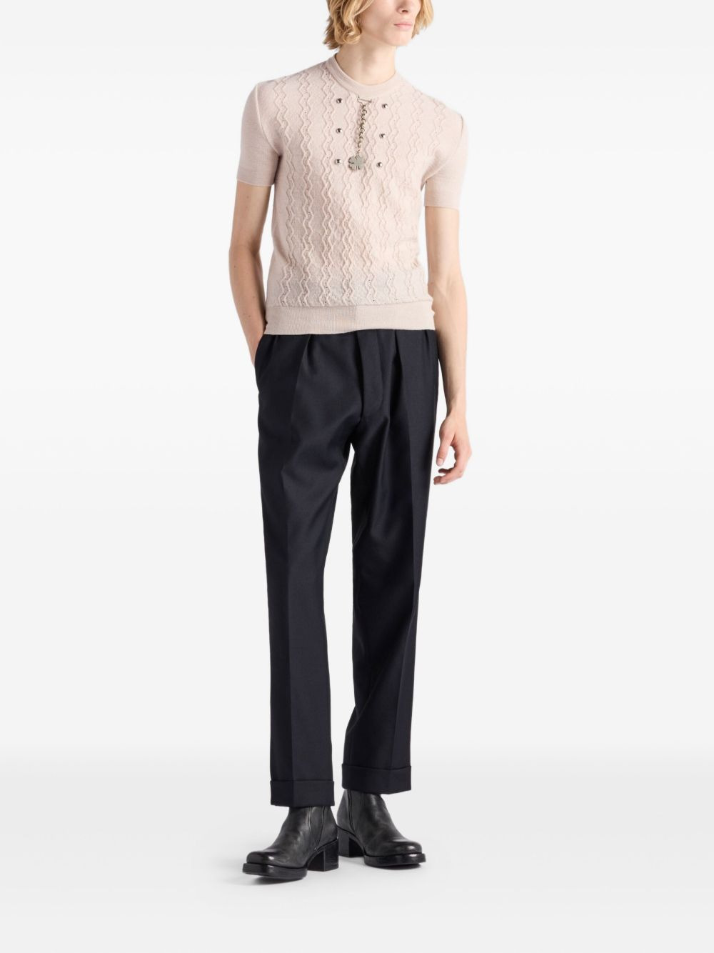 wool crew-neck sweater - 2