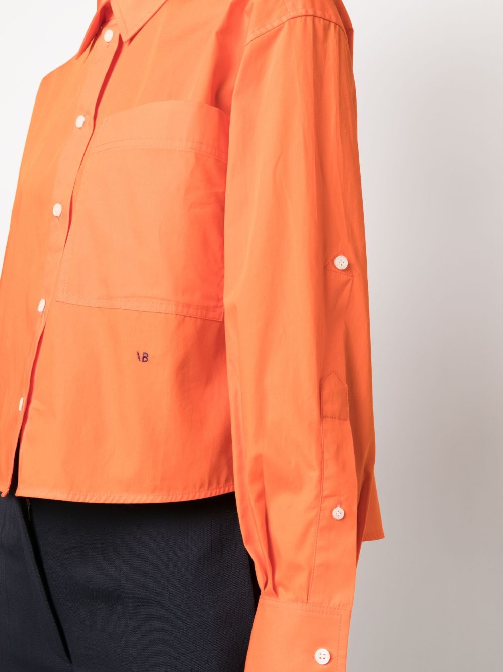 button-up cropped shirt - 5