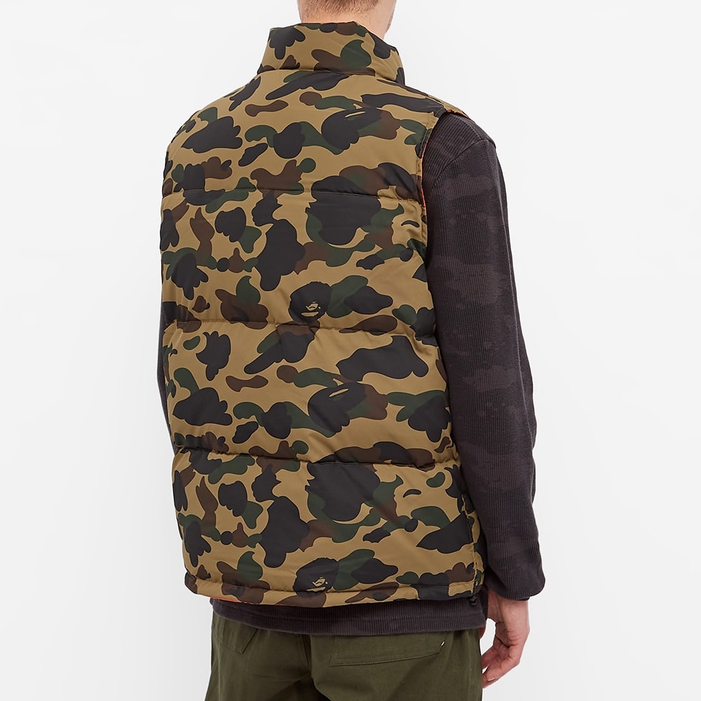 A Bathing Ape 1st Camo Reversible Down Vest - 5