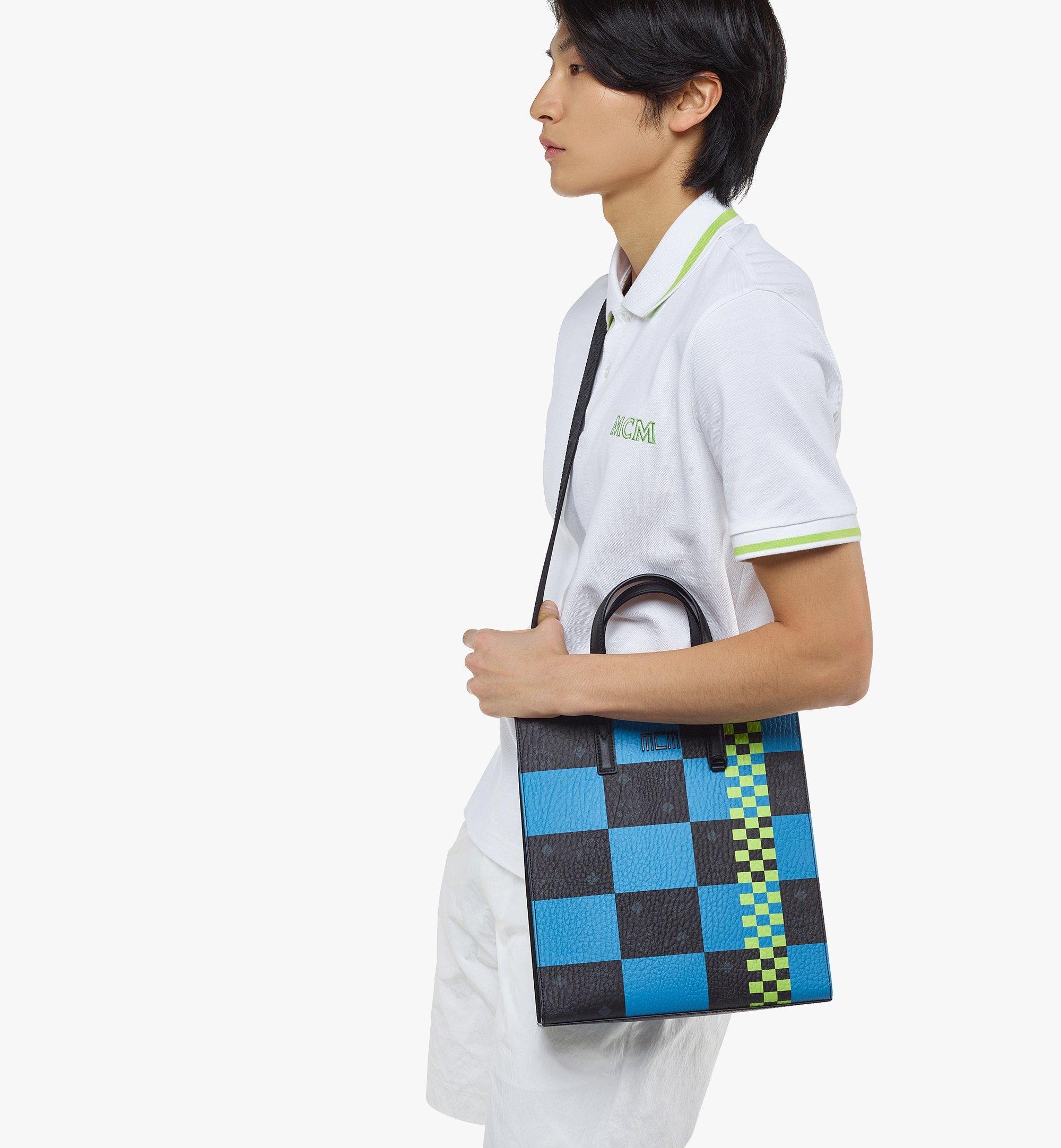 MCM Tech Tote in Checkerboard Visetos - 2
