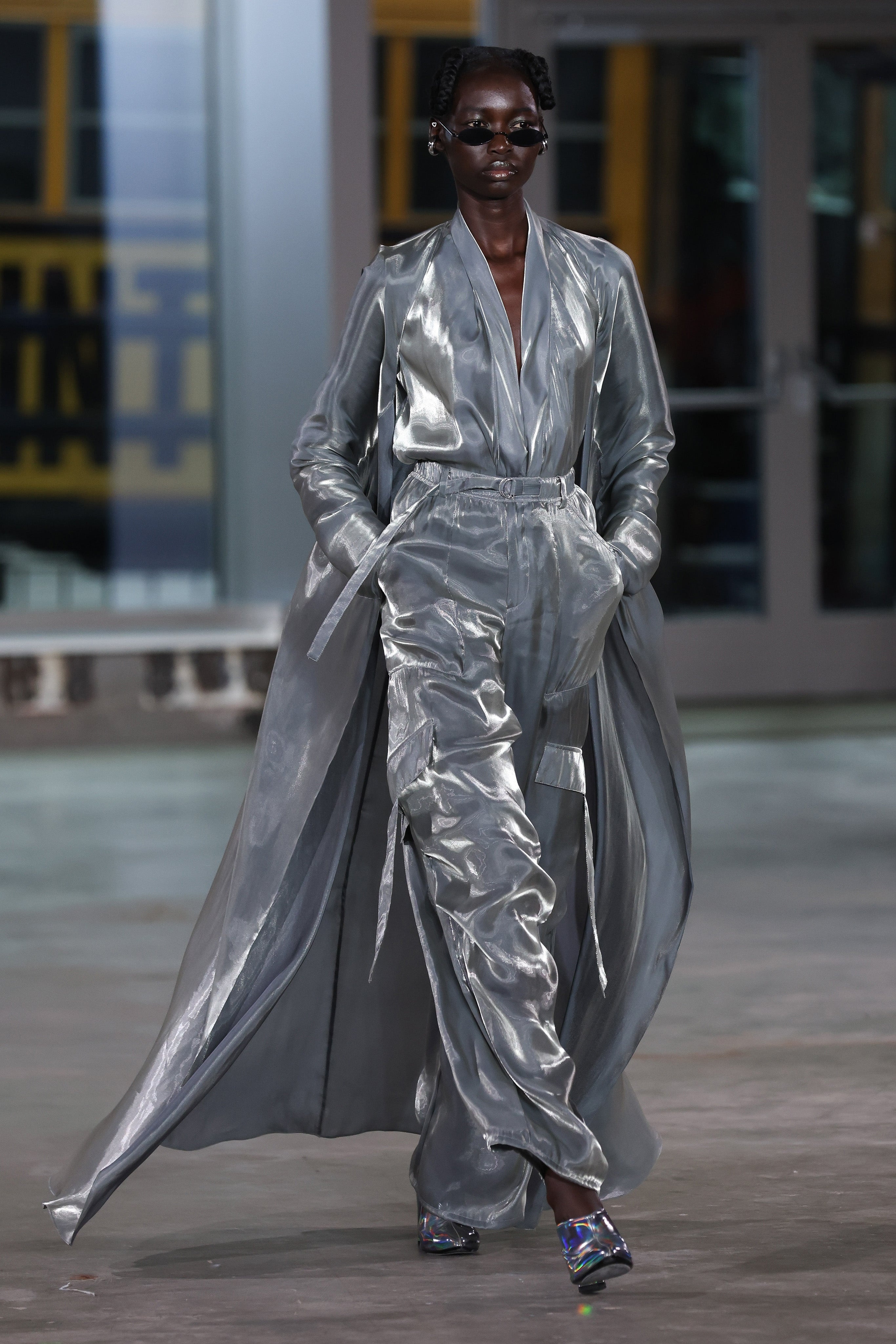 Metallic Organza Caftan - 2