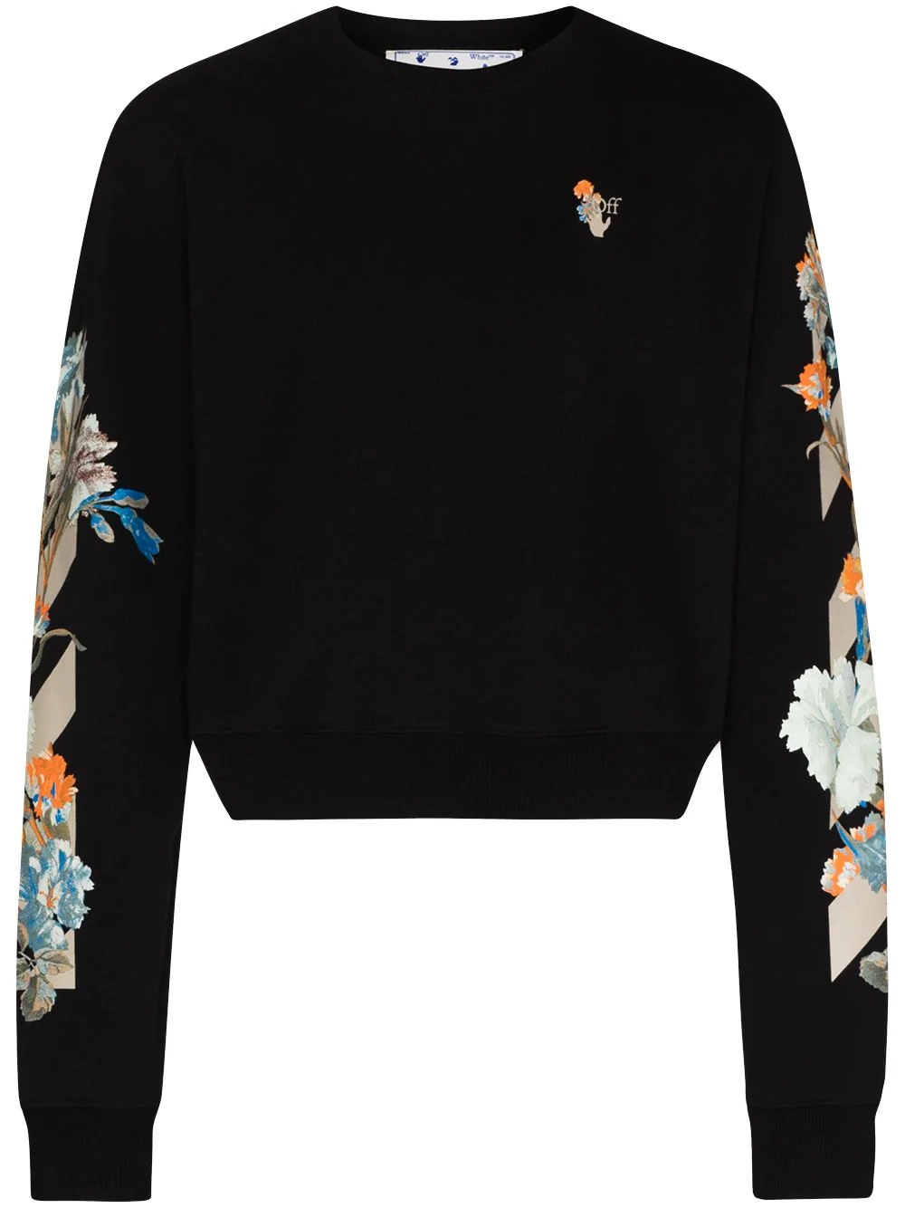 x Browns 50 floral panelling sweatshirt - 1