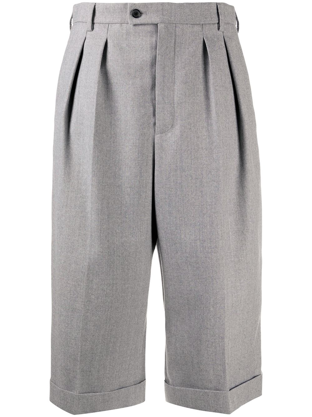 high-waisted wool culottes - 1