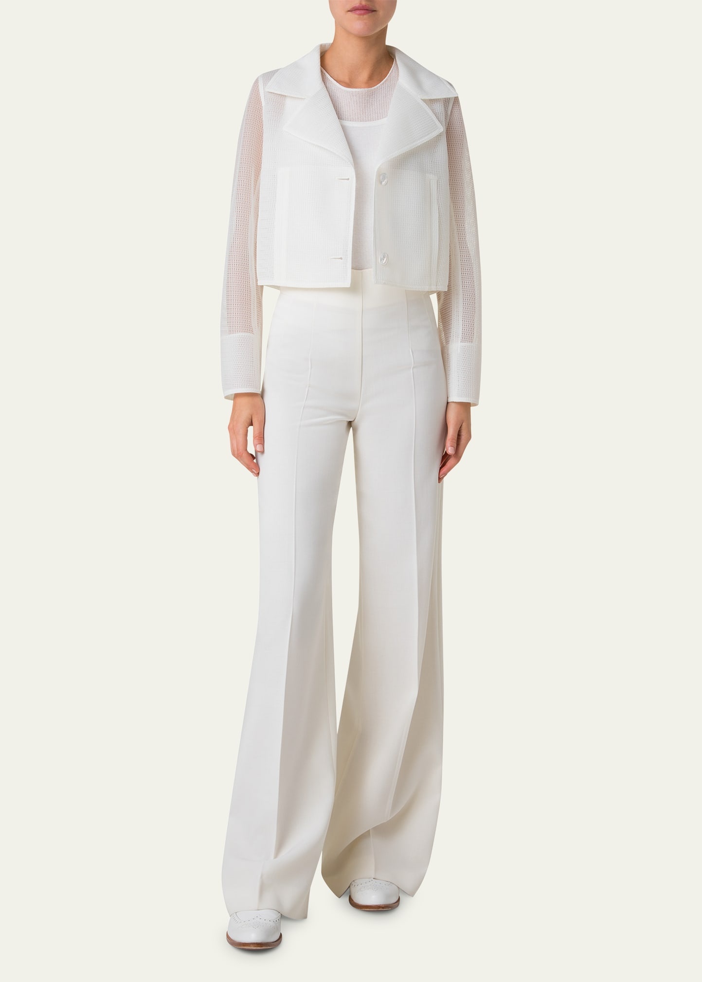 Alice Double Layer Techno Grid Trench Jacket - 2