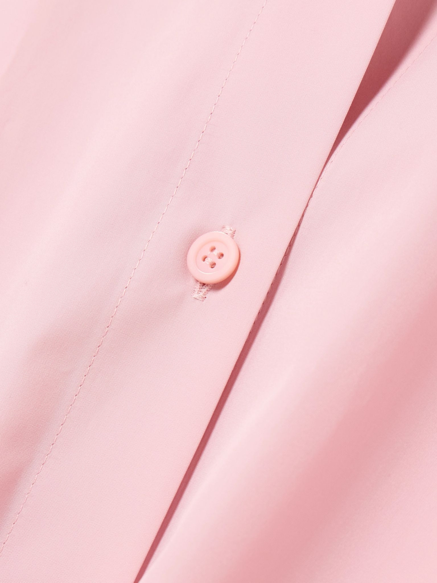 Cutout cotton-poplin shirt Pink - 5
