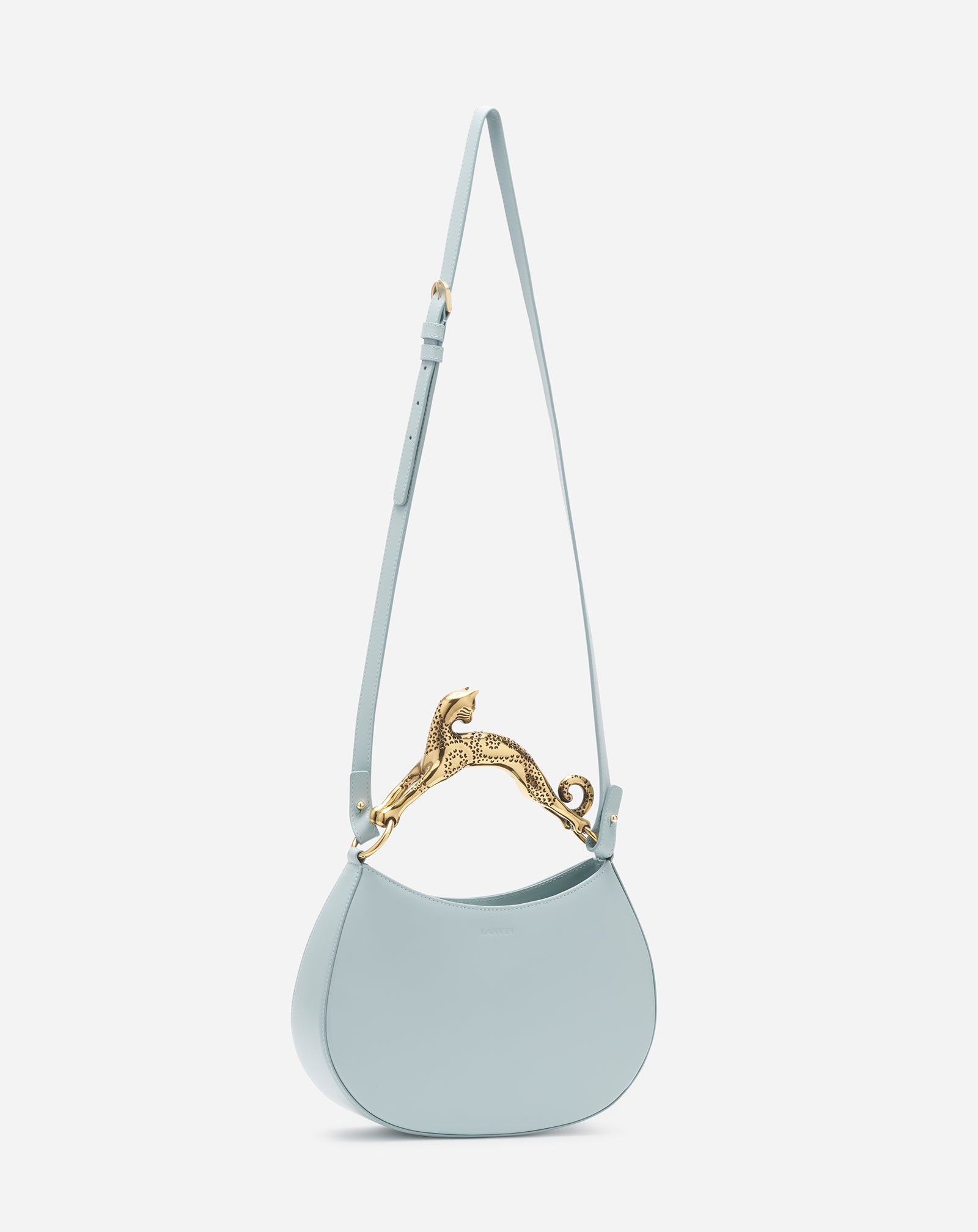 SMALL LEATHER HOBO CAT BAG - 2
