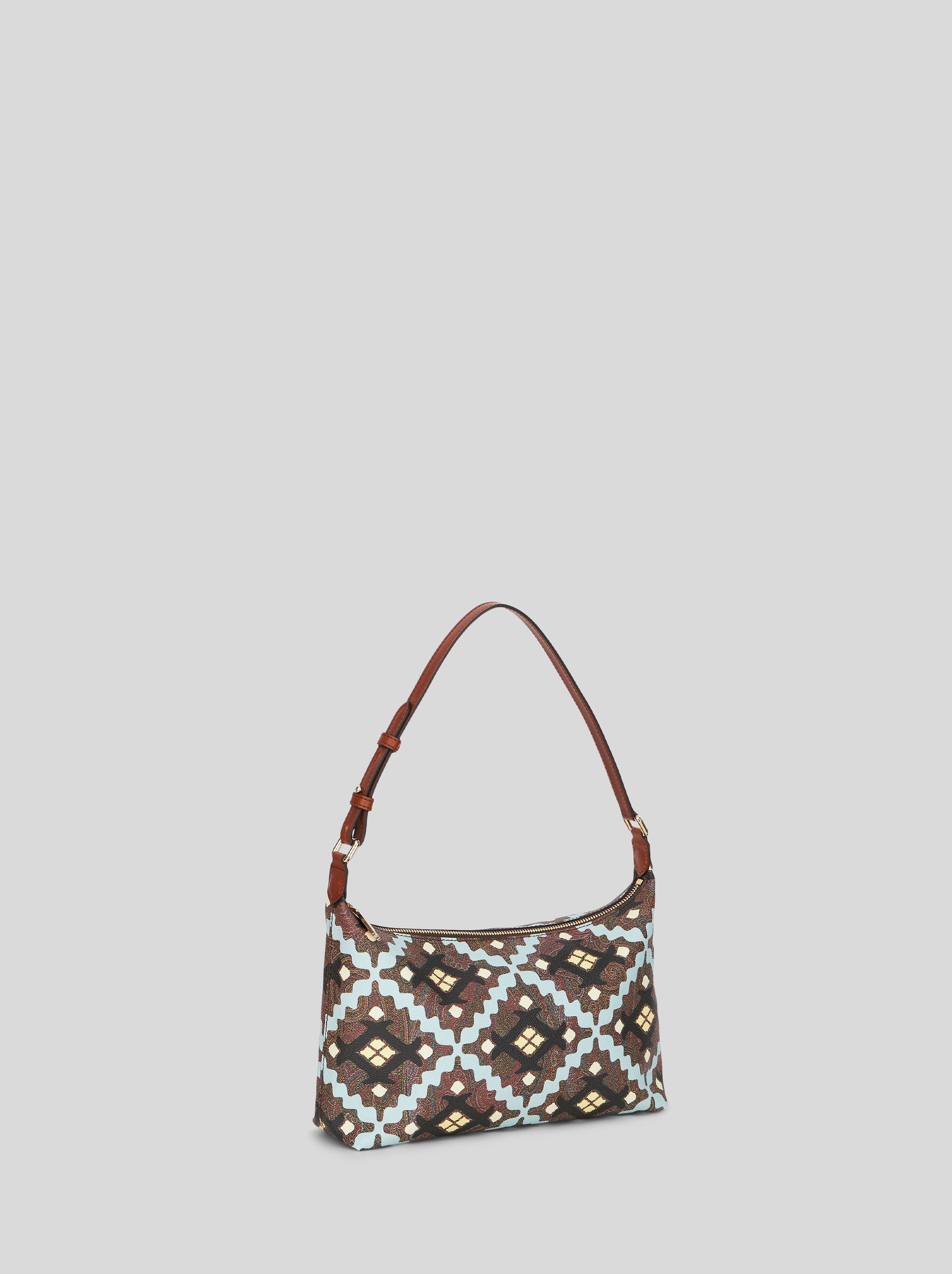 MEDIUM PAISLEY SHOULDER BAG WITH GEOMETRIC PRINT - 5