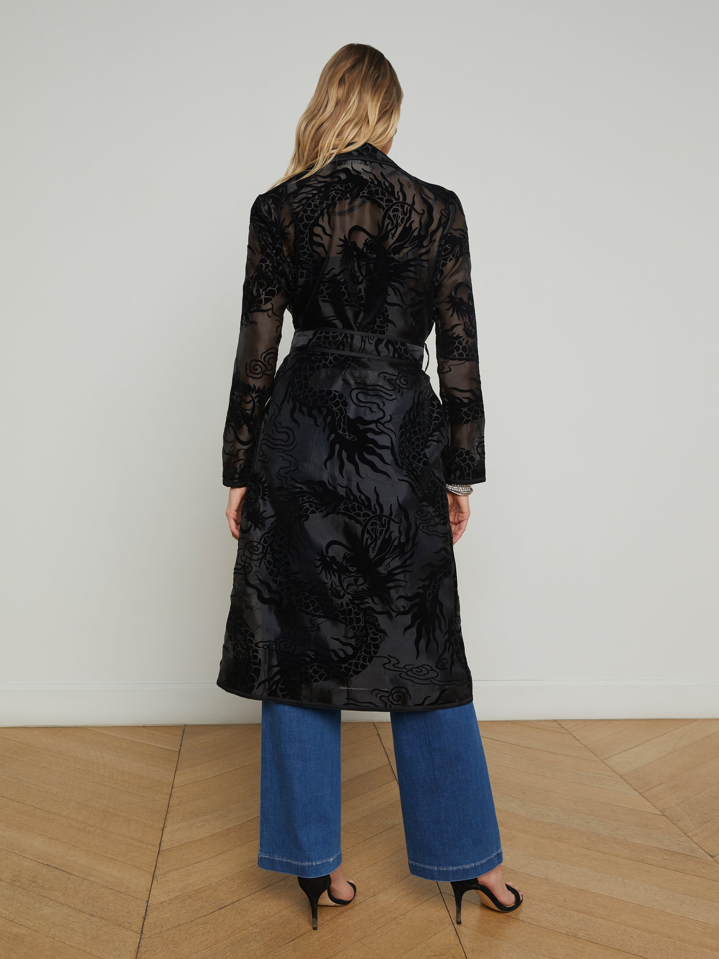 Moda Organza Trench Coat - 6