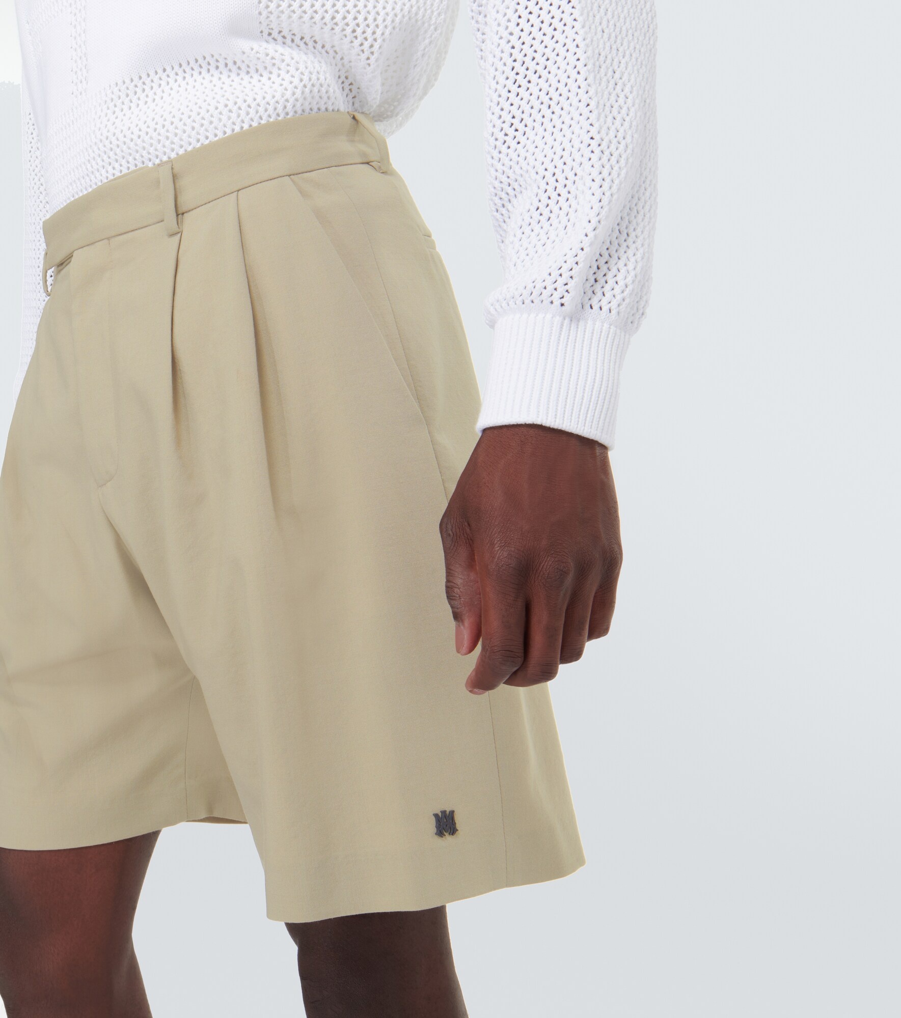 Wool-blend Bermuda shorts - 5