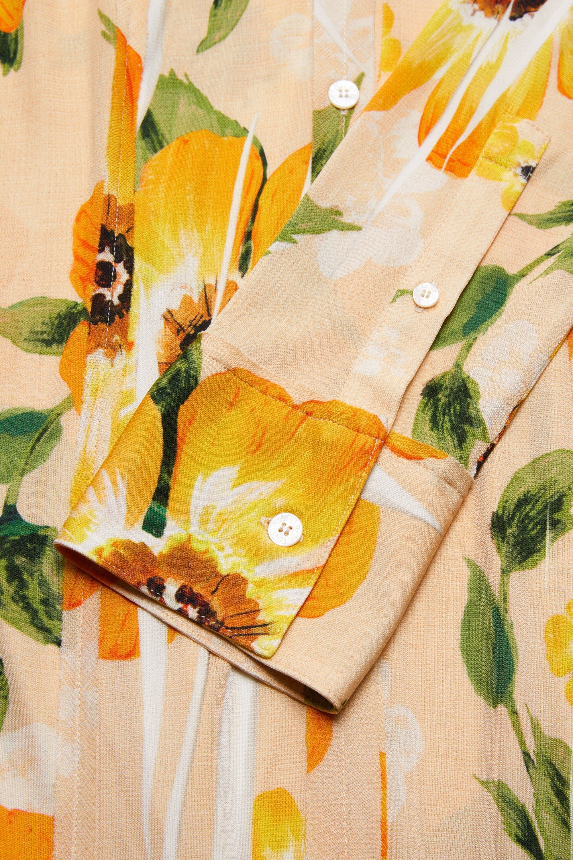 Button-up printed dress - Orange Multi - 6