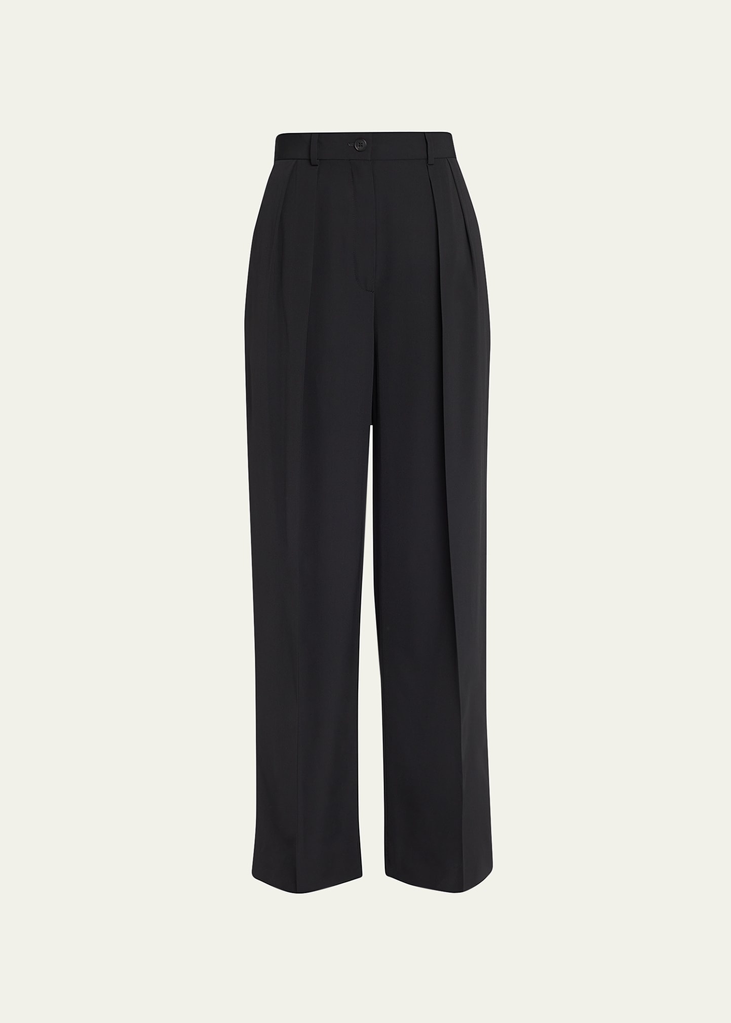 Igor Pleated Straight-Leg Pants - 1