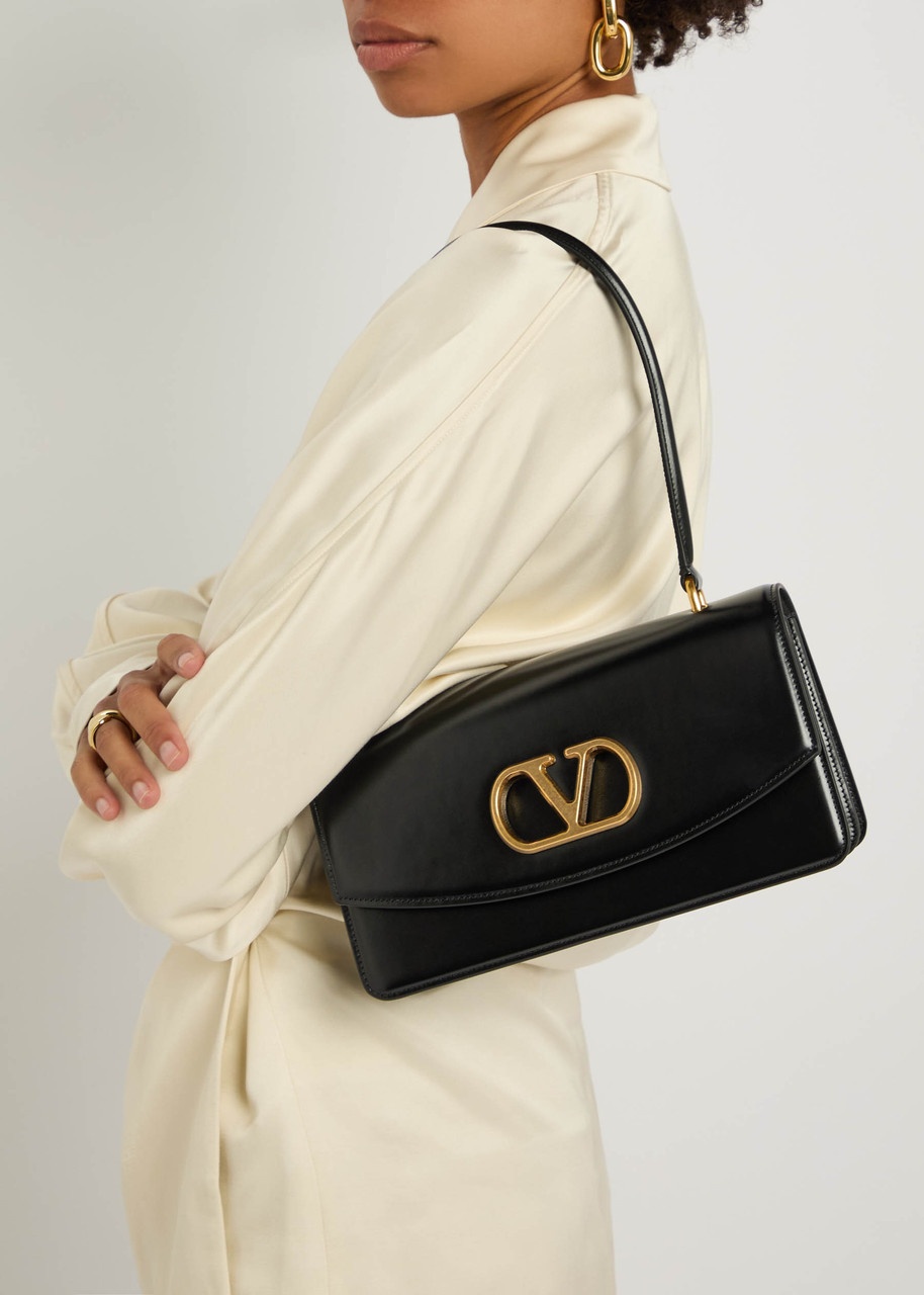 Valentino Garavani Vain Vlogo Leather Shoulder bag - 5
