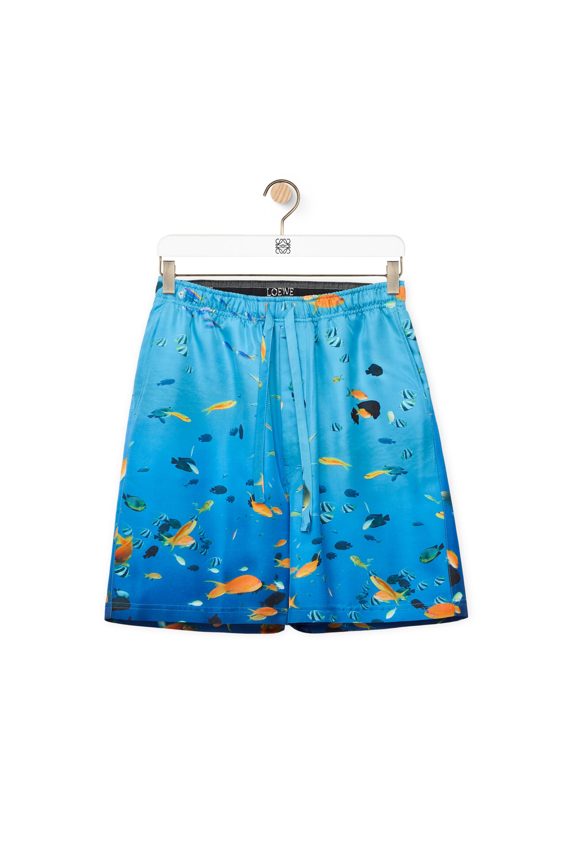 Aquarium shorts in silk - 1