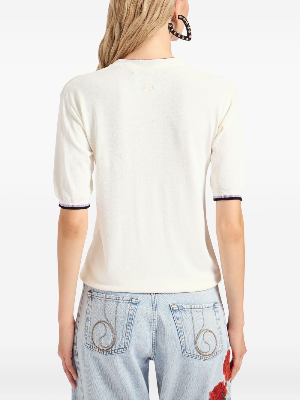 Divine embroidered T-shirt - 3