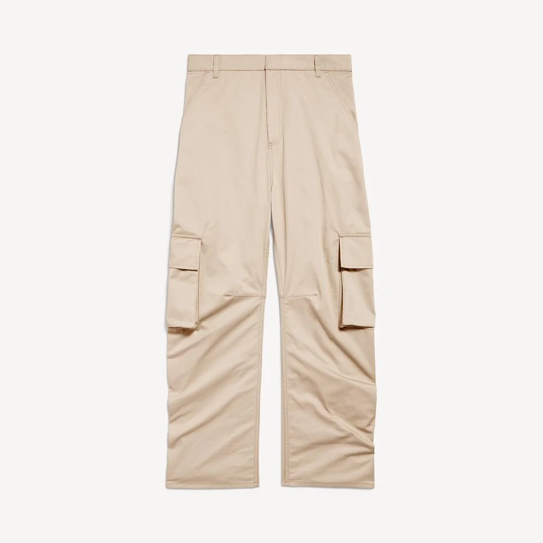 Women's Relaxed Cargo Pants in Beige - 1