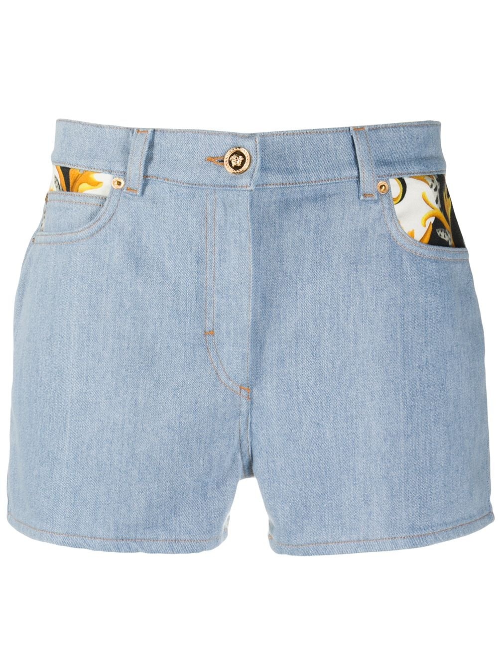 baroque pattern detail shorts - 1