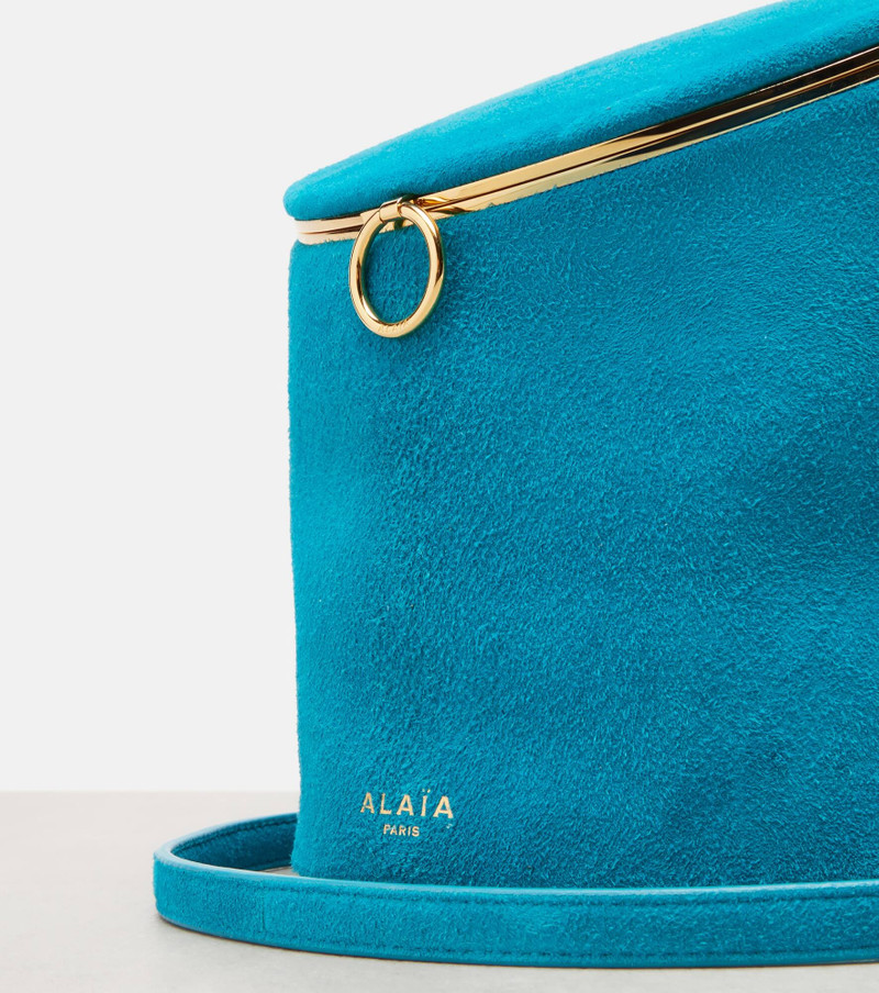 Alaïa La Canette Small suede bucket bag outlook