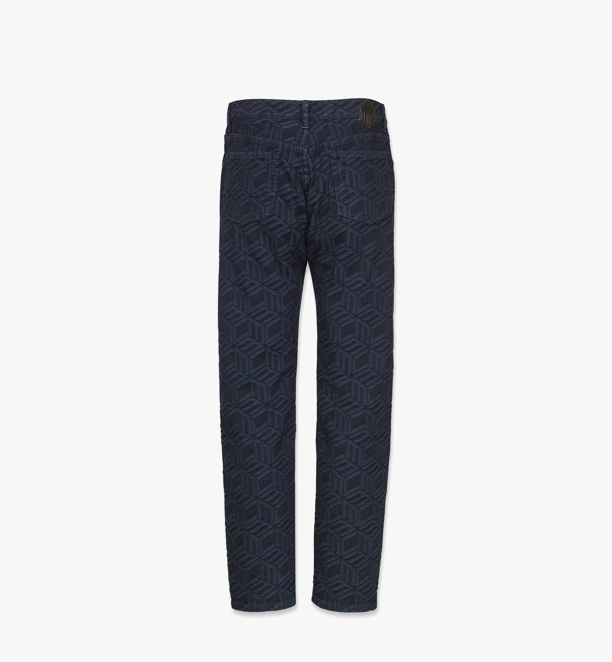 Men’s Cubic Monogram Denim Jeans in Sustainable Cotton - 3