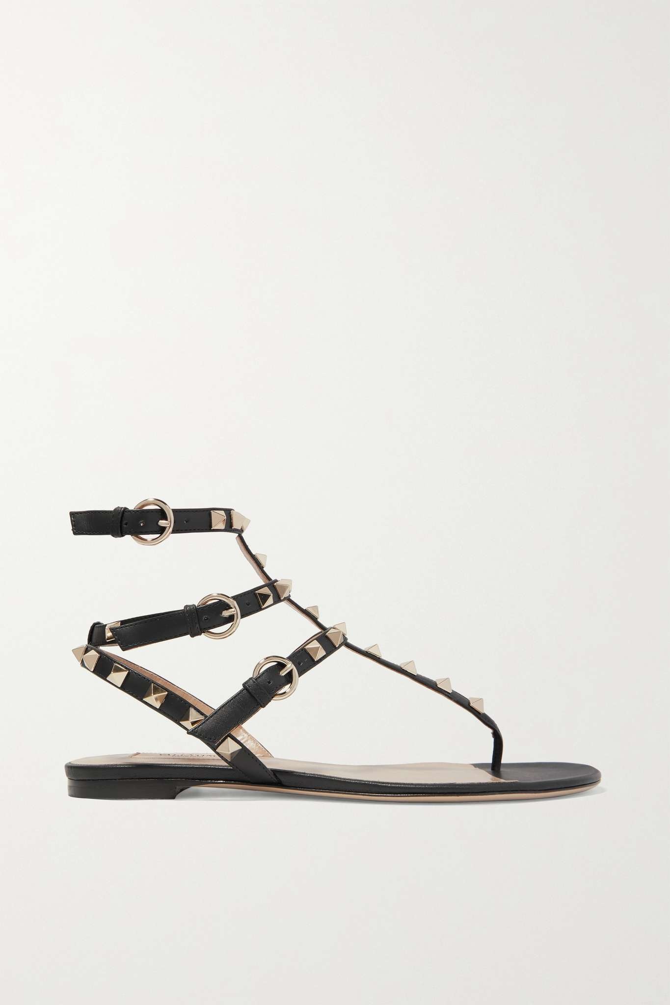 The Rockstud leather sandals - 1