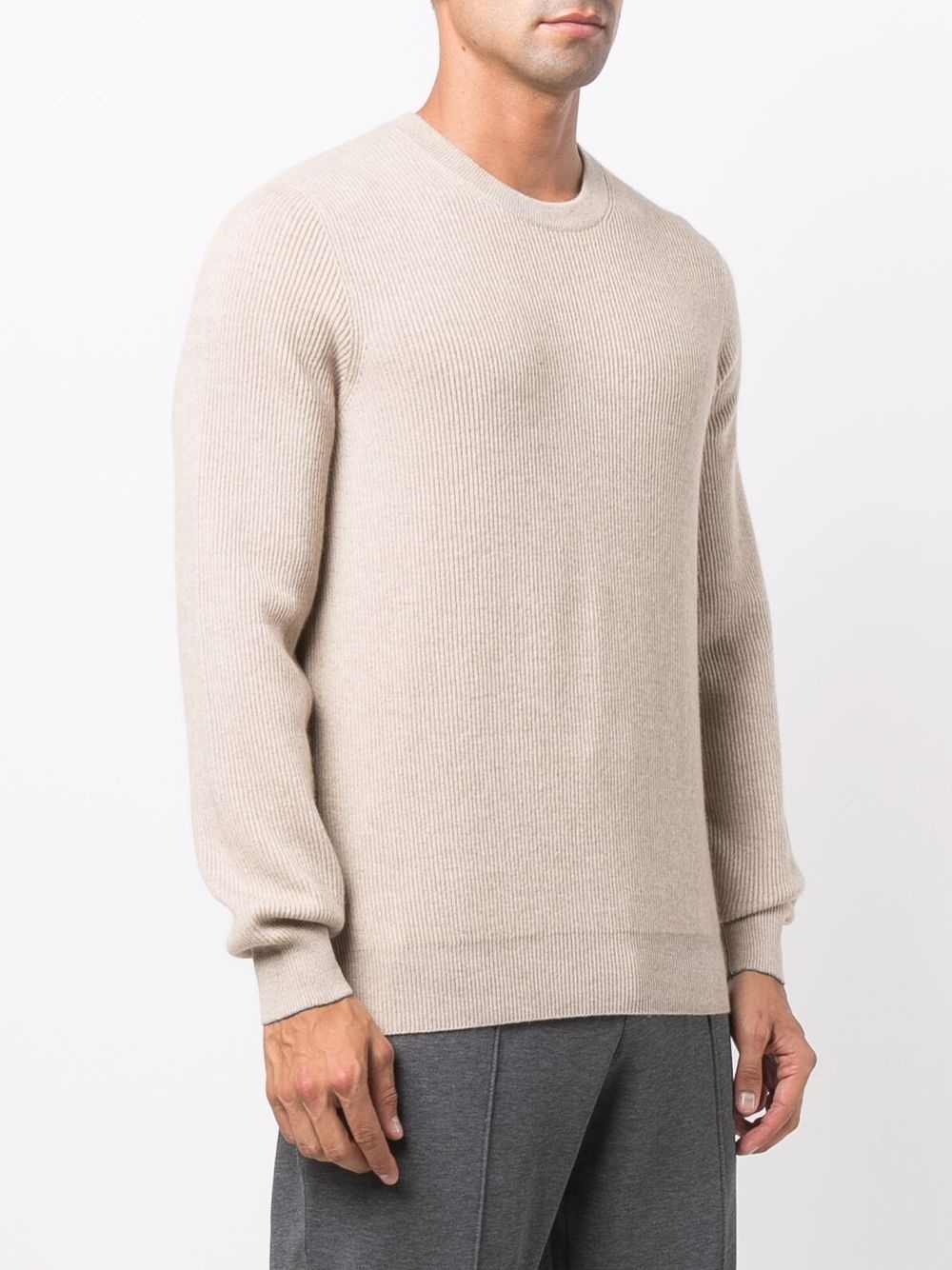 crew-neck knit jumper - 3