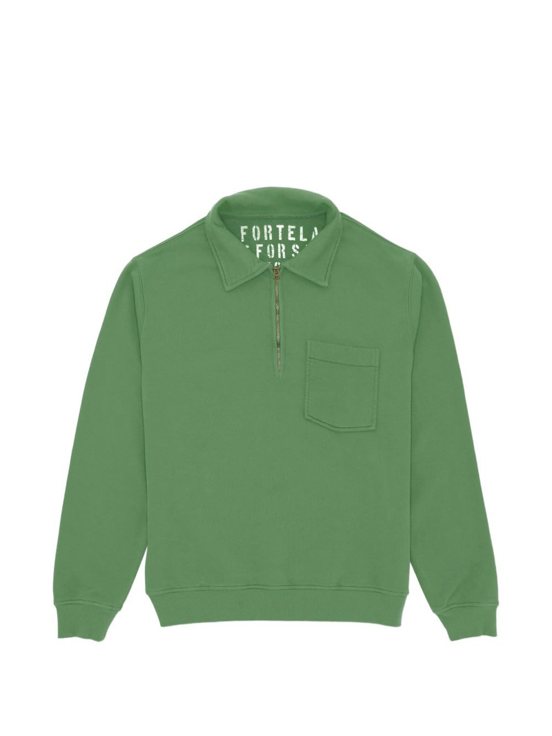 Yale zip chest-pocket sweatshirt 1