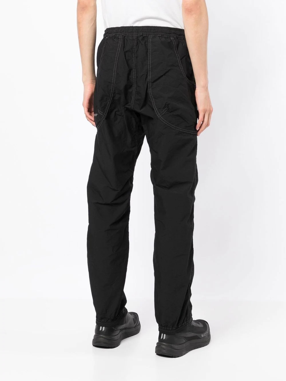 contrast-stitch track pants - 4