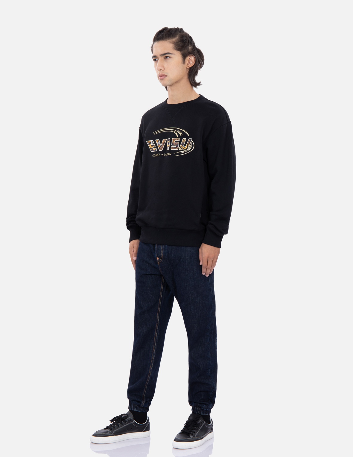 TATTOO KOI-PATTERN LOGO PRINT SWEATSHIRT - 3