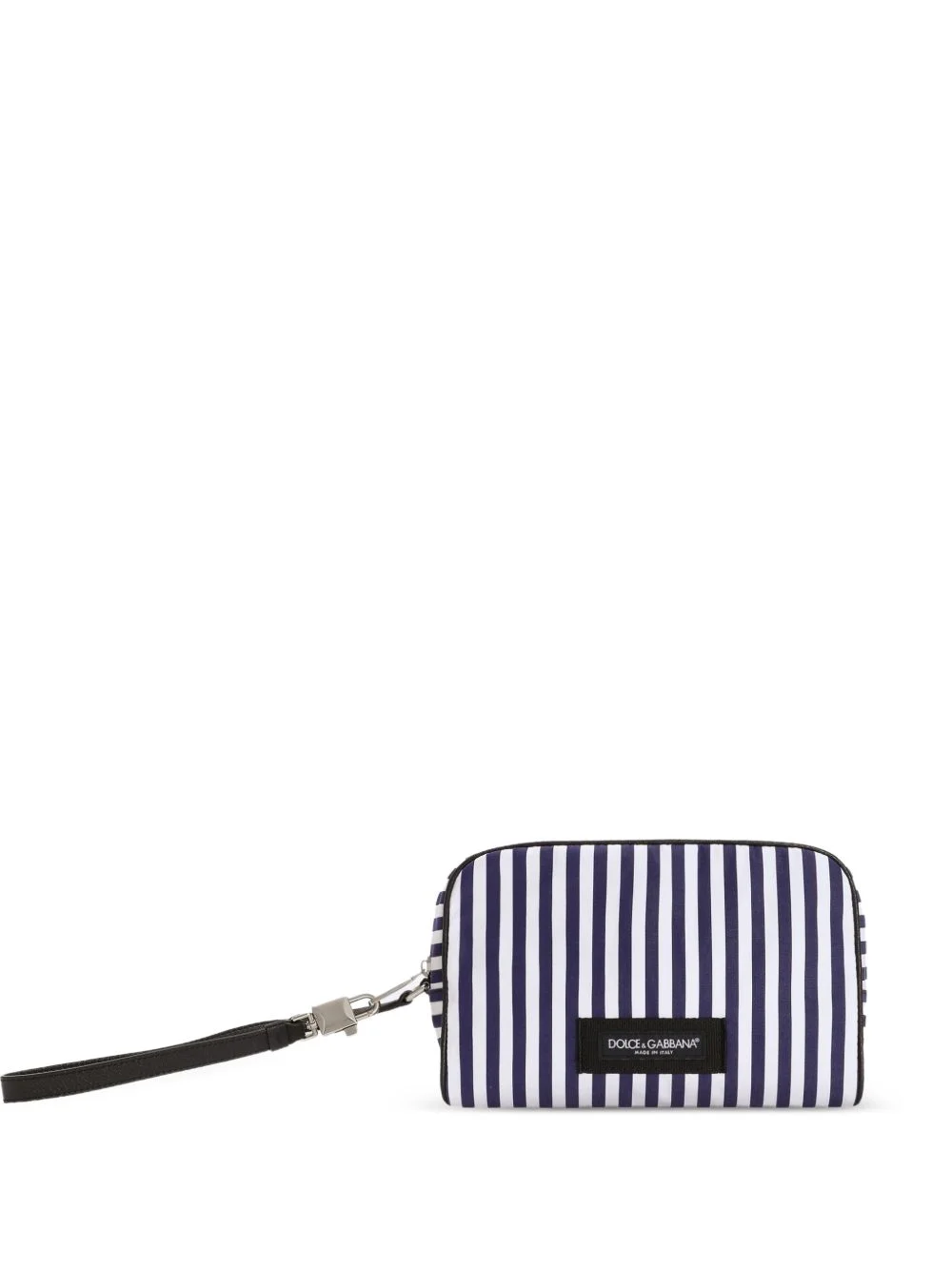 striped poplin tote bag - 1