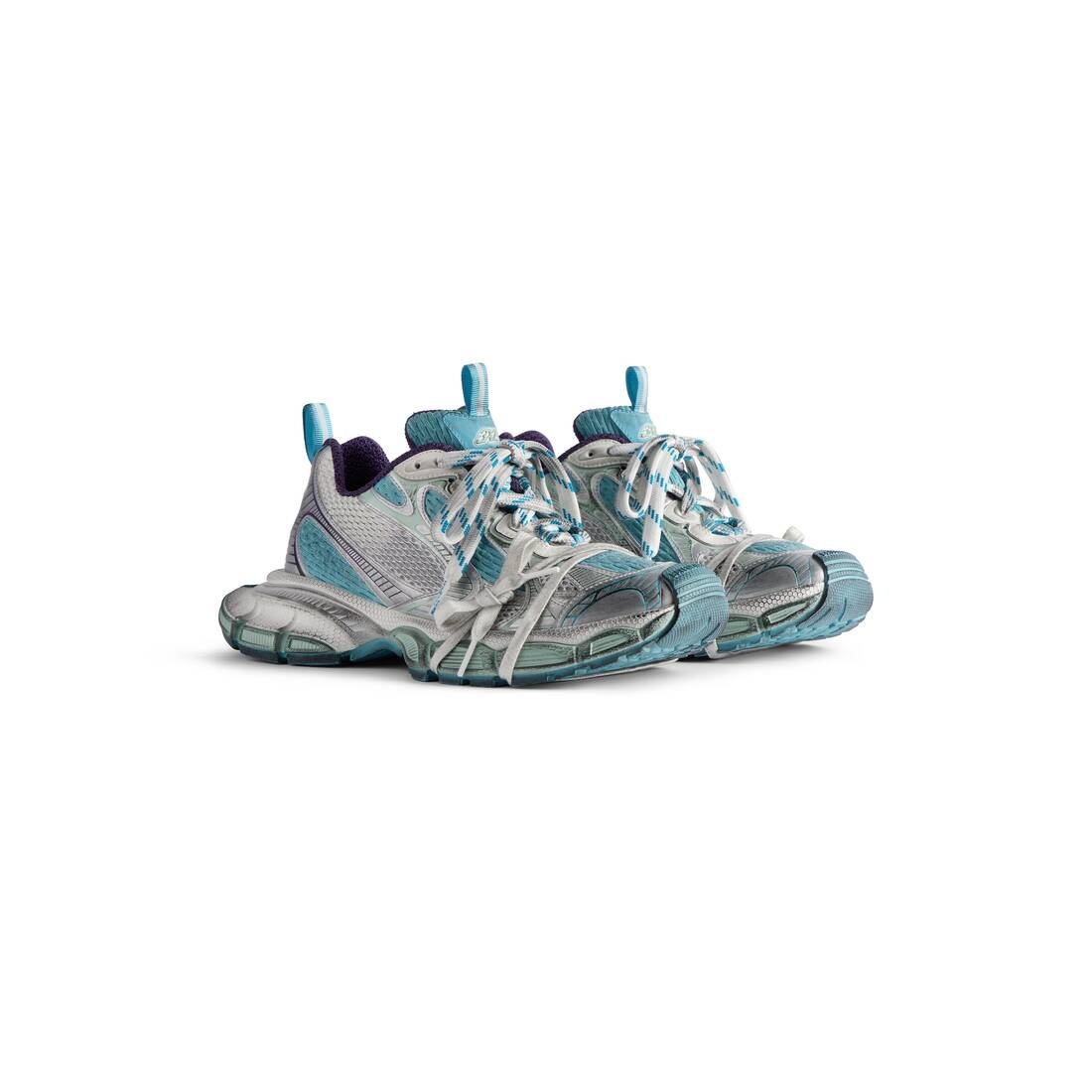 Women's 3xl Sneaker  in Light Blue/white/purple - 2