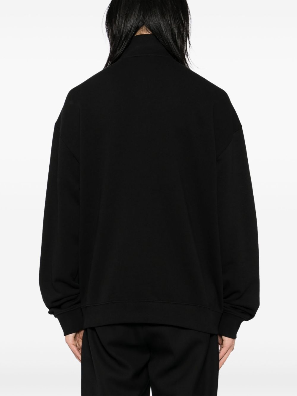 Zip-Neck Logo print sweatshirt - 4