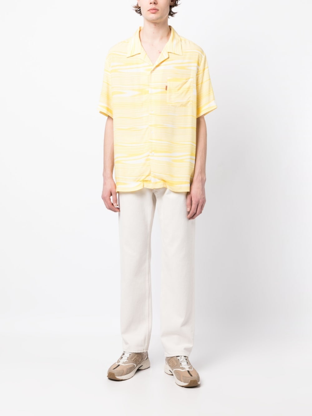abstract-pattern short-sleeve shirt - 2