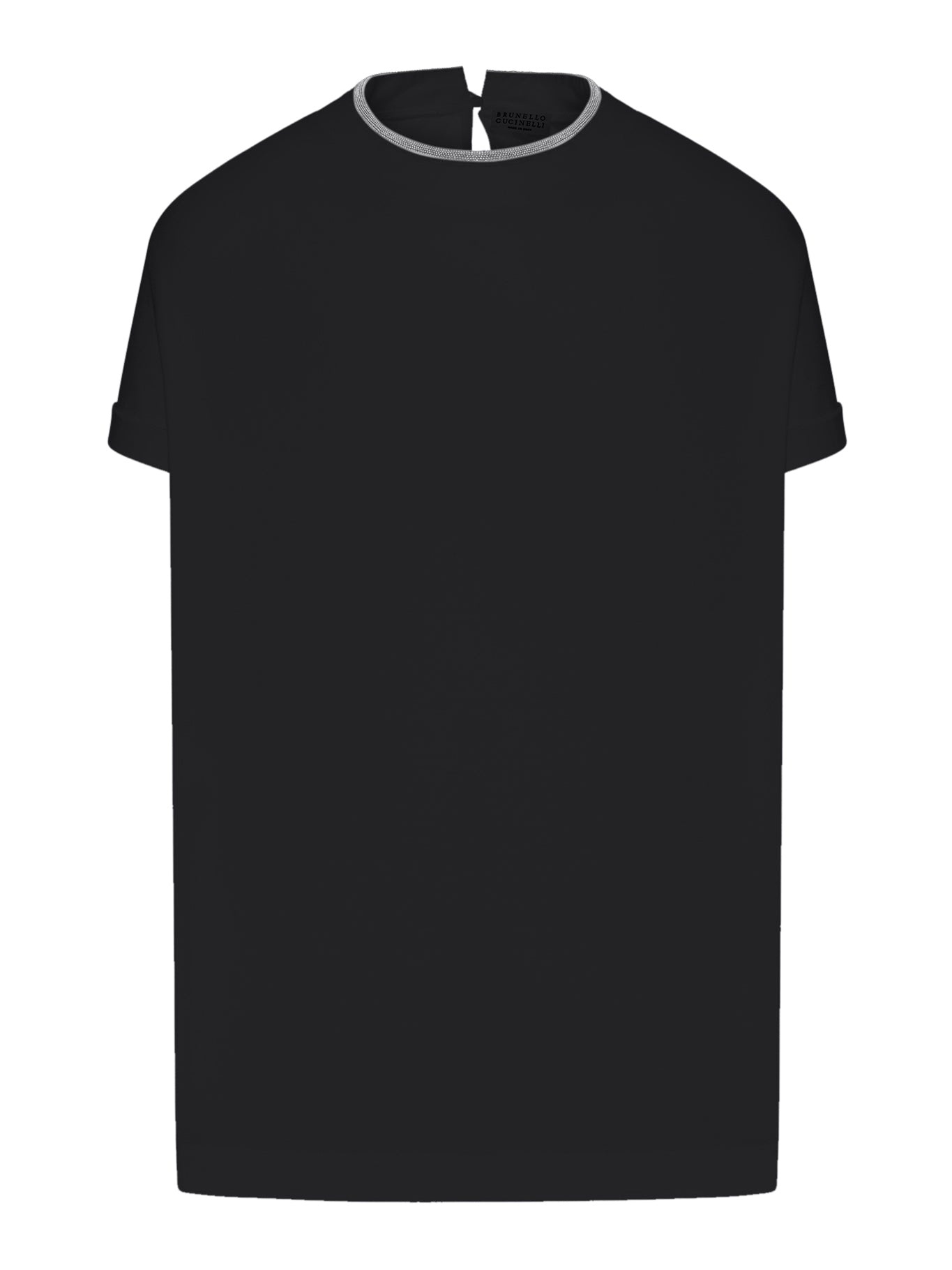 JERSEY T-SHIRT WITH PRECIOUS FAUX LAYERING - 2