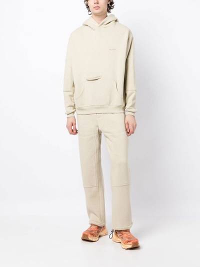 BUSCEMI panelled cotton track pants outlook