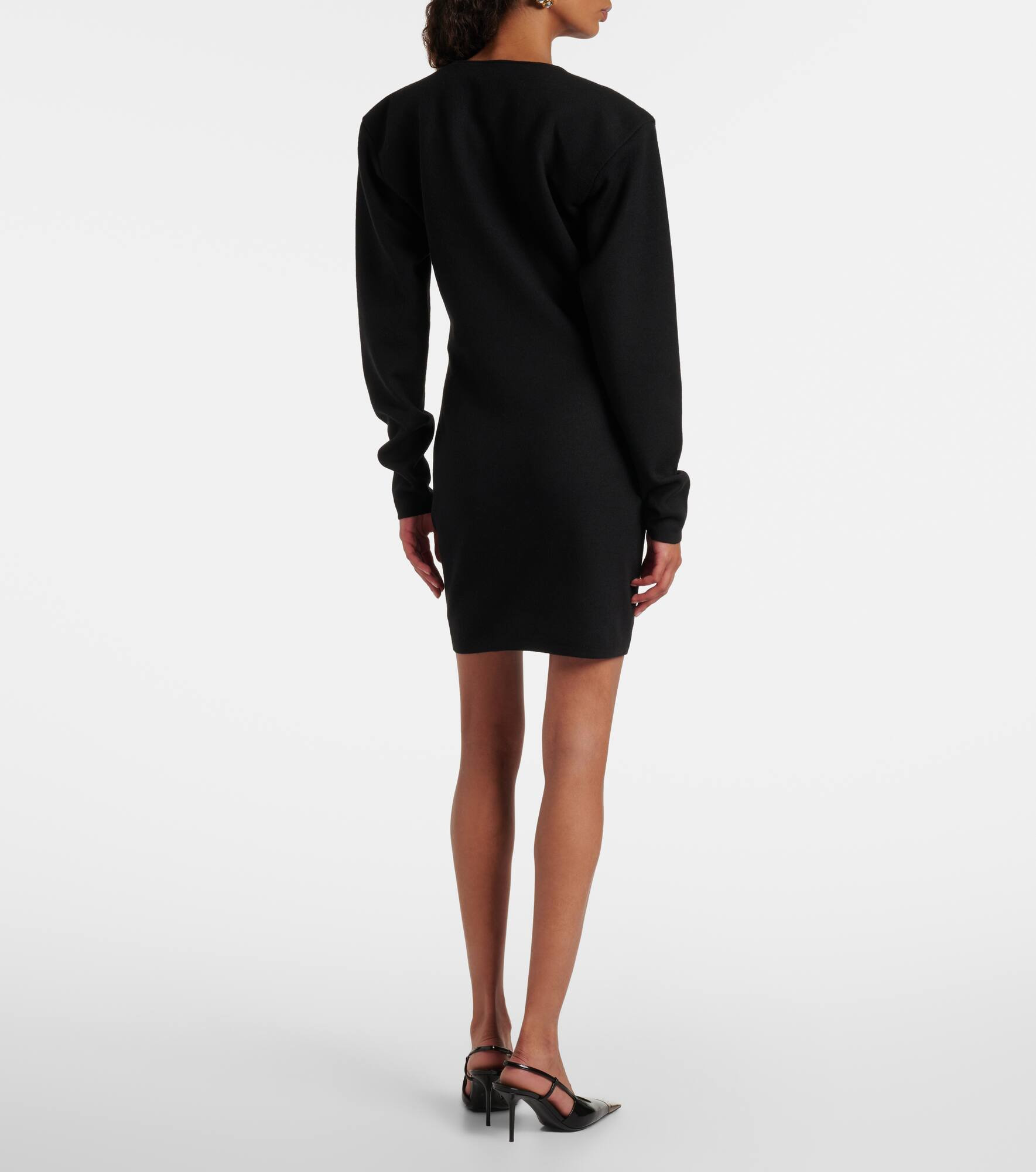 Wool-blend minidress - 3