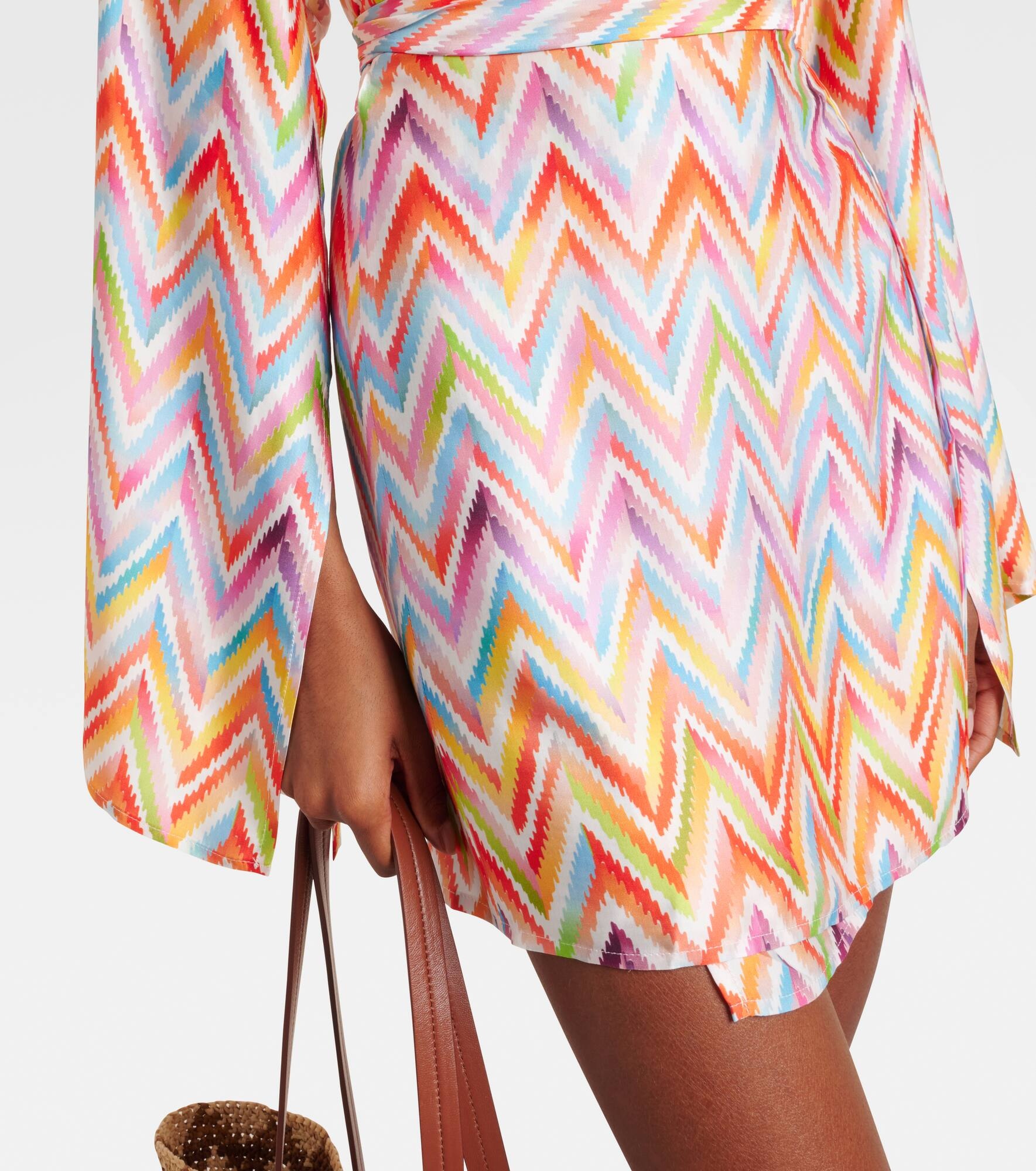 Zigzag belted minidress - 5