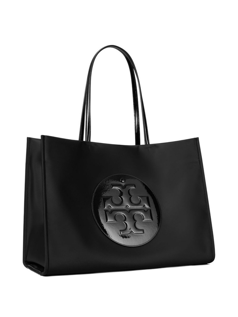 large Ella Patent logo-embossed tote bag 3