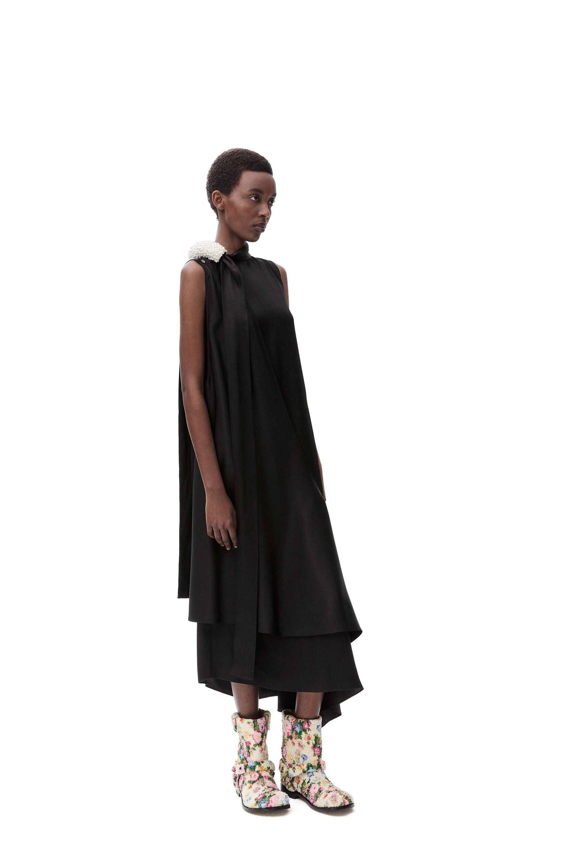Ruffle dress in silk - 2
