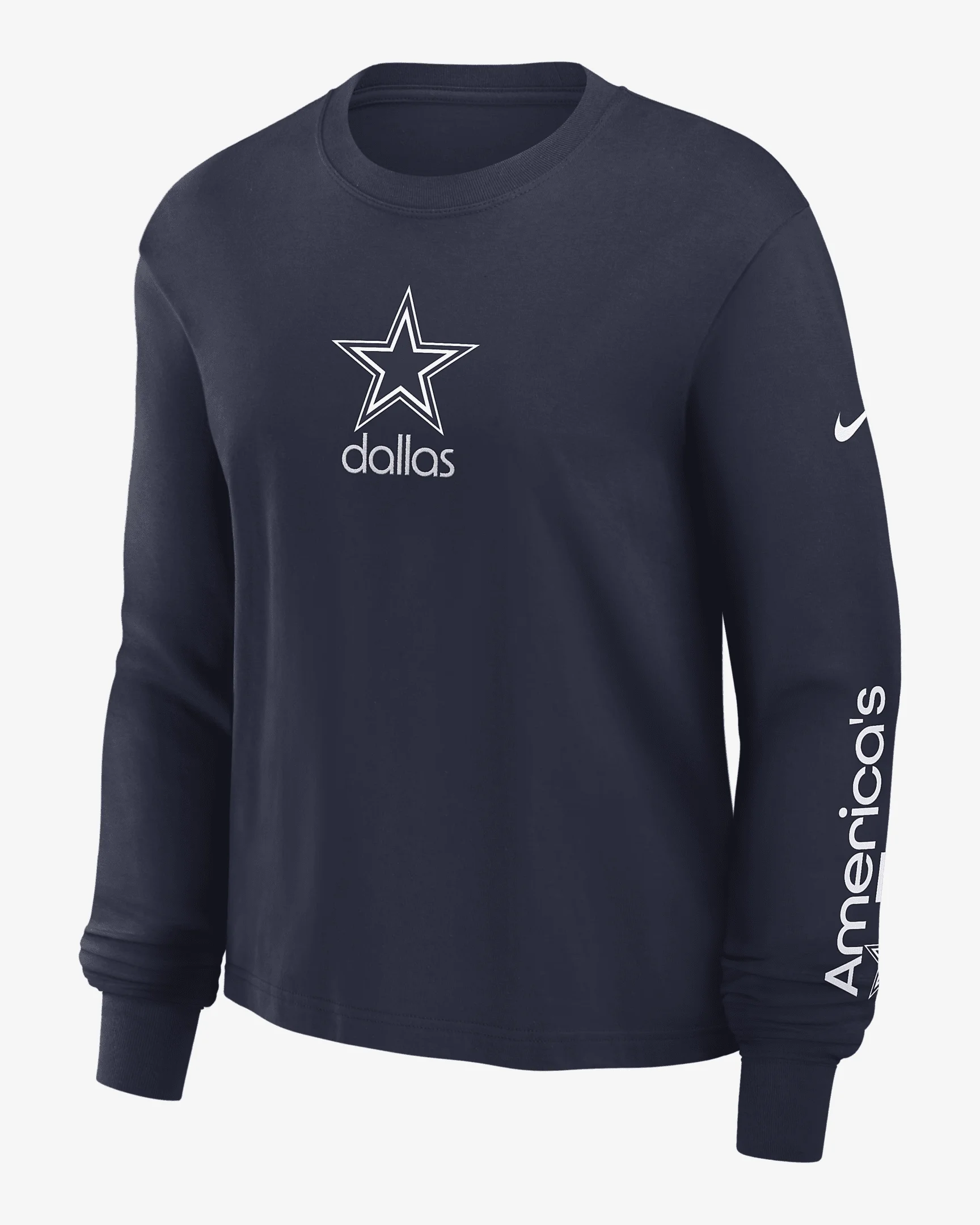 Dallas Cowboys Boxy Women's Nike NFL Long-Sleeve T-Shirt - 1
