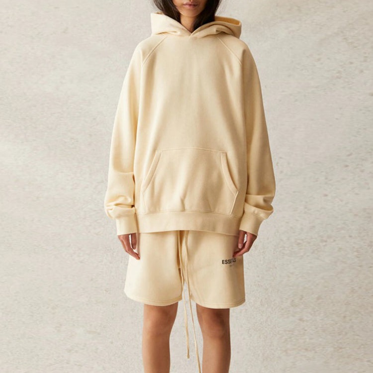 Fear of God Essentials SS21 Pull-Over Hoodie 'Buttercream' FOG-SS21-574 - 5