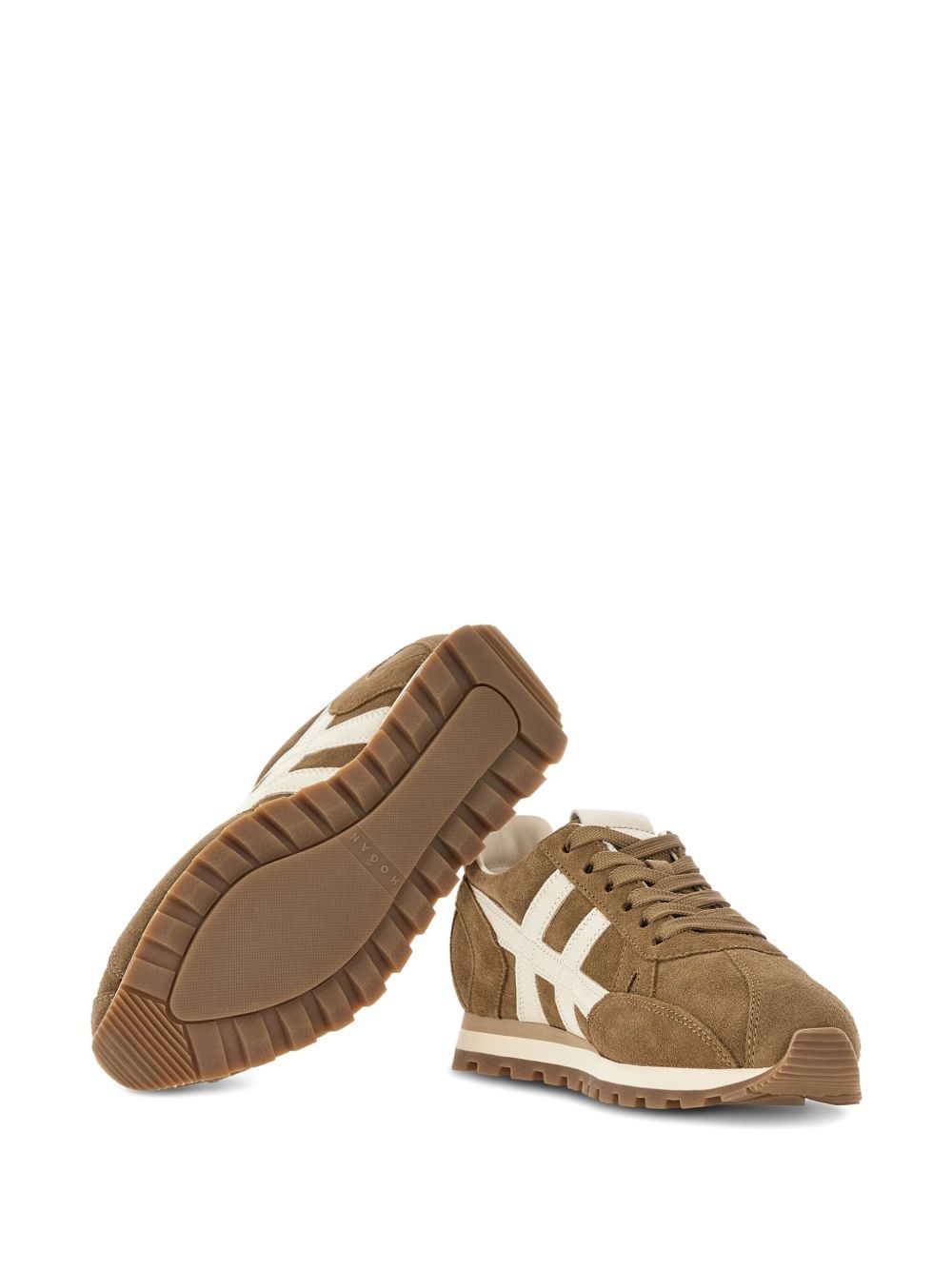 suede-leather trainers - 4
