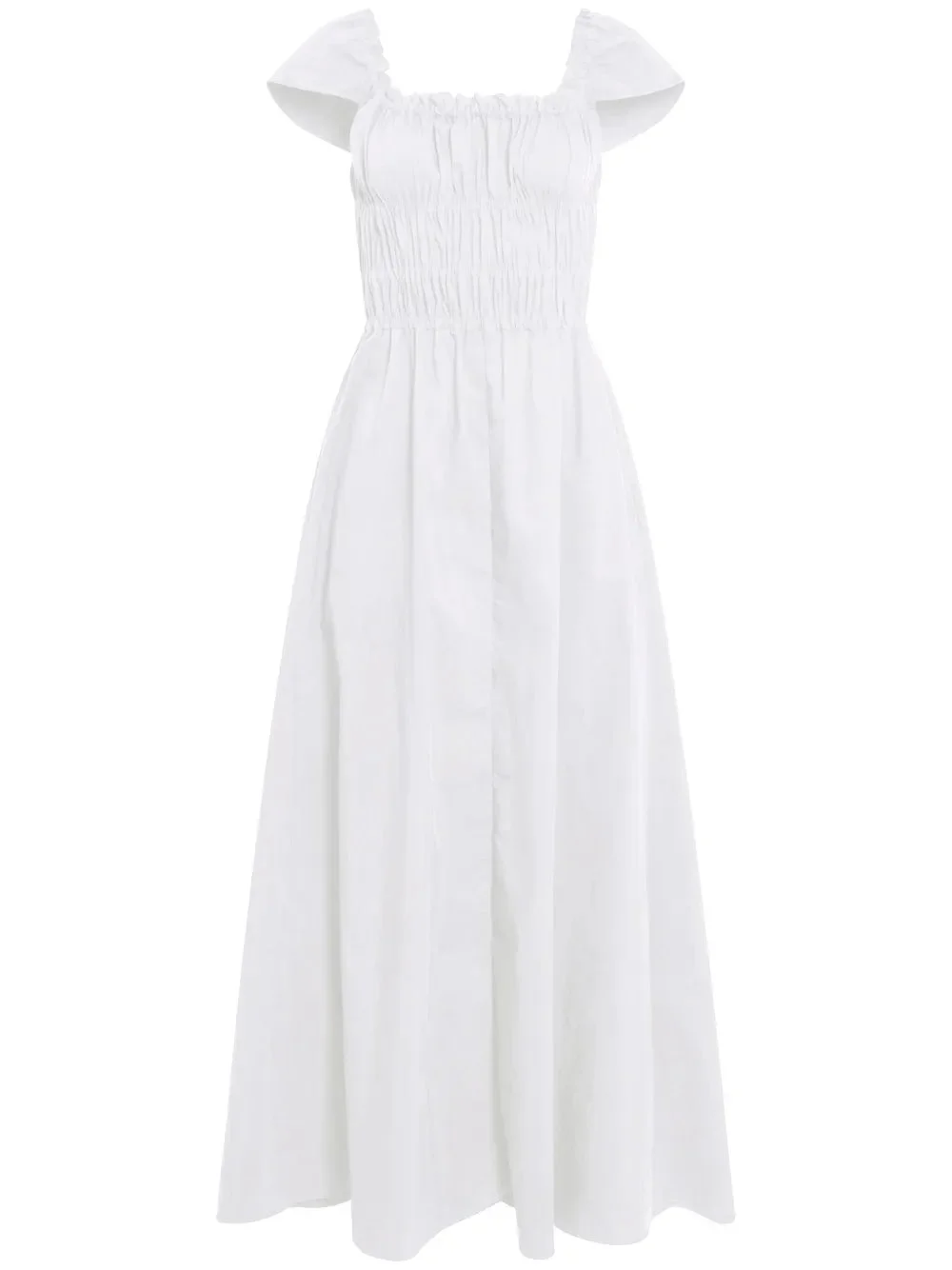 Lily Dress in Optic White - 1