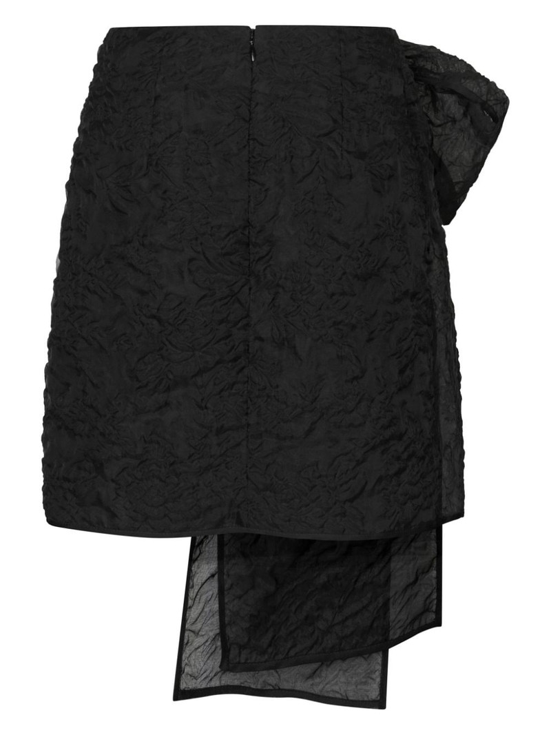 CECILIE BAHNSEN Gigi matelassÃ©-effect skirt outlook